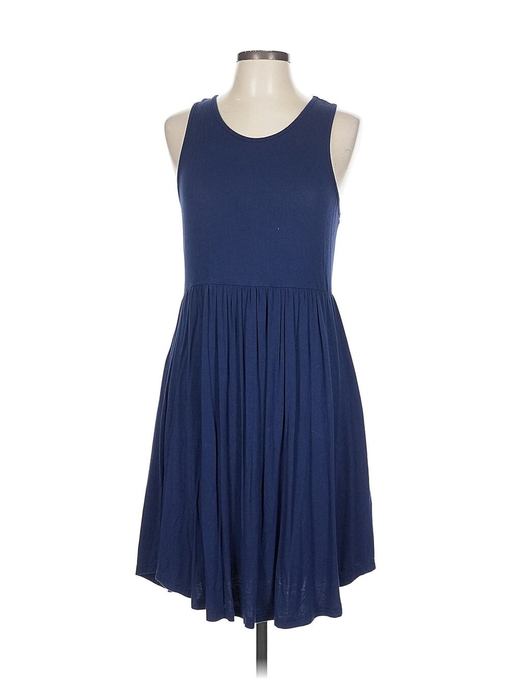 Viishow Blue Sleeveless Pleated A-Line Mini Dress Women's Size XS